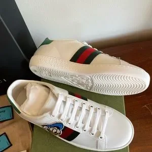 Gucci | Shoes | Gucci X Disney Web Donald Duck Womens Ace  GUCCI X DISNEY Web Donald Duck Womens Ace Sneakers size 36 Authentic main image 0